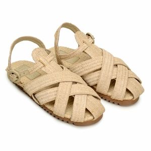 FARM RIO Synthetic Raffia Zigzag Sandals with tags, flats, summer shoes,